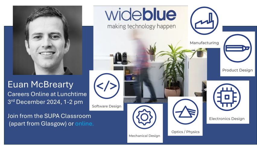 Euan McBrearty of WideBlue will speak at the Careers Online at Lunchtime event on December 3rd at 1 pm